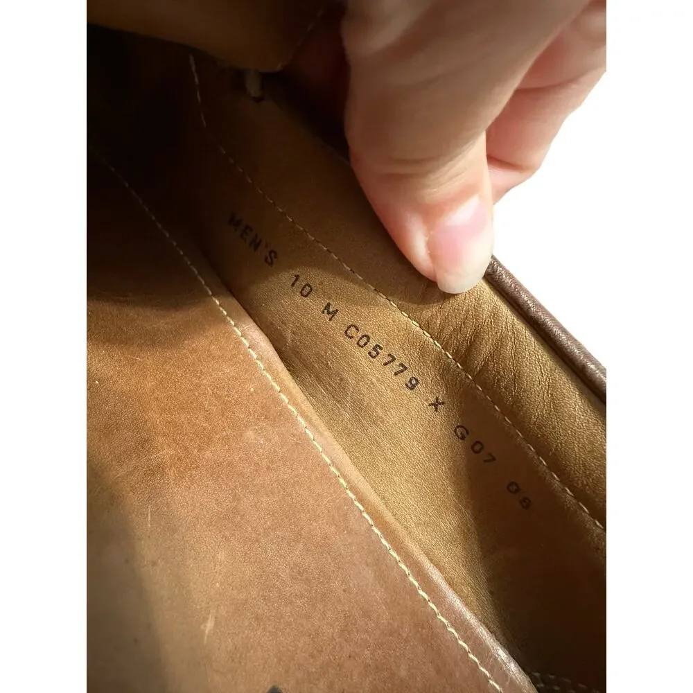 Cole haan men's brown leather‎ loafer size 10